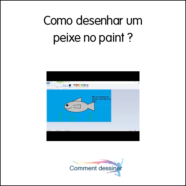 Como desenhar um peixe no paint